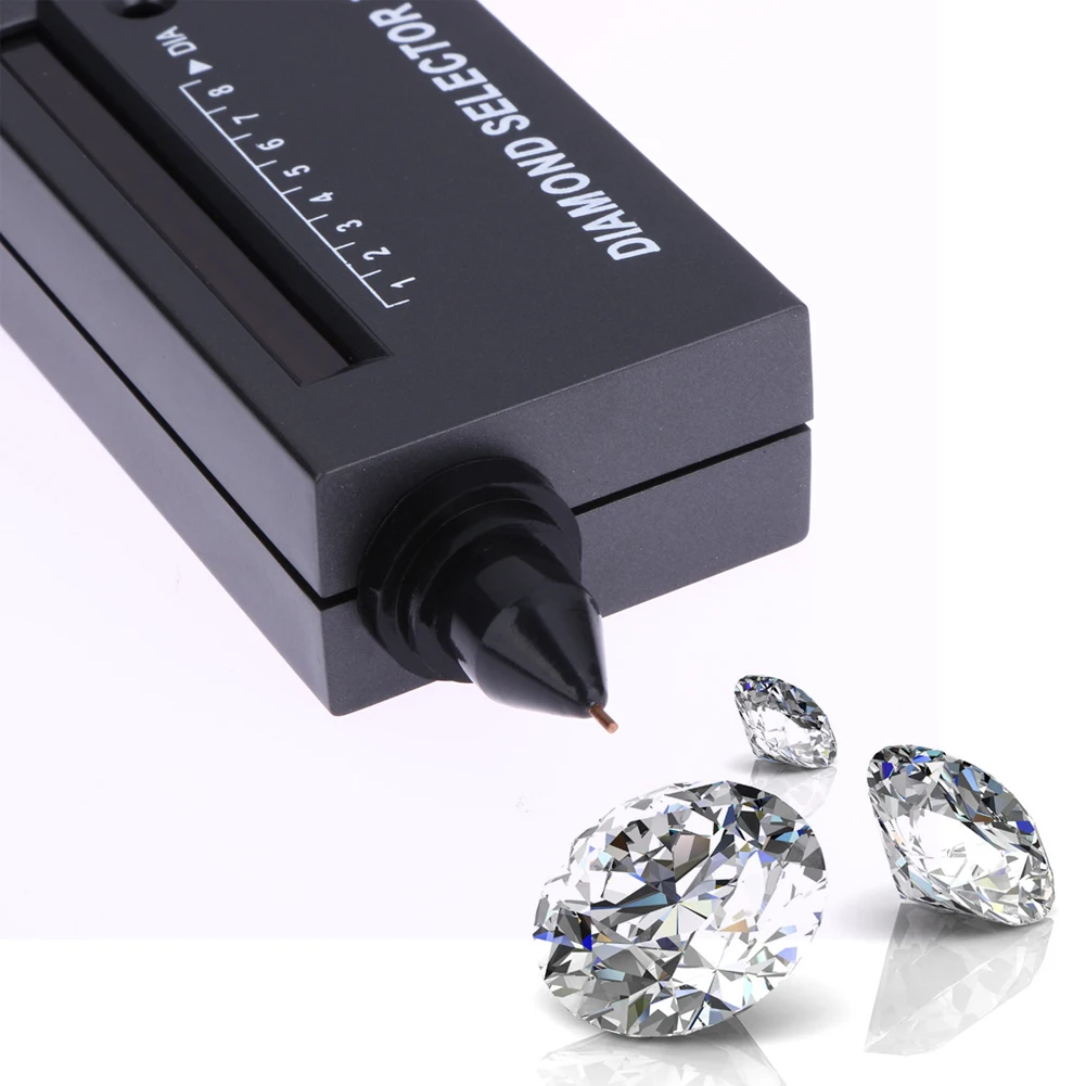 

Mini Jewelry Diamond Detecting Tool Electronic Diamond Gemstone Selector Tester Pen Conductivity Meter Detector FREE SHIPPING