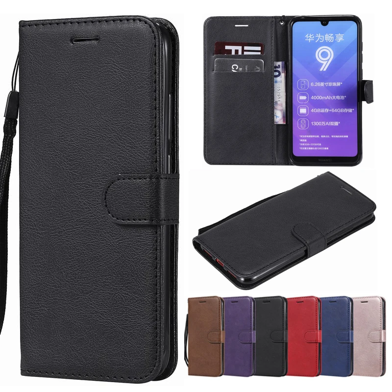 

Flip Leather Case On For Huawei Y7 2019 Case Huawei Y7 Prime 2019 Silicone Back Cover Slot Phone Cases For Huawei Y7 Pro 2019