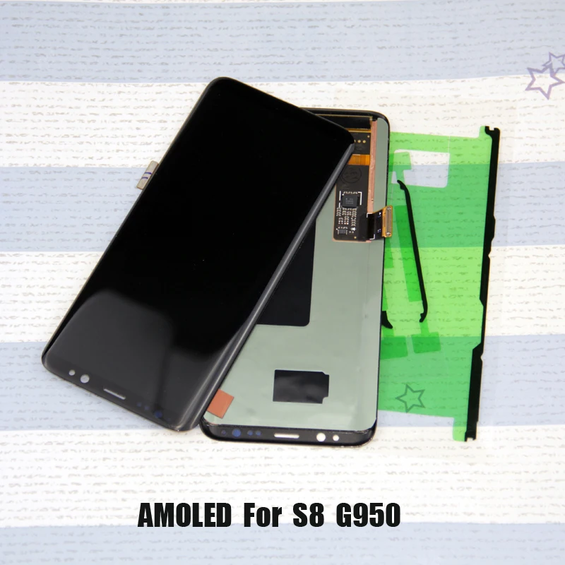 Для Samsung S8 LCD Замена для SAMSUNG Galaxy G950 G950F Дисплей lcd сенсорный экран дигитайзер