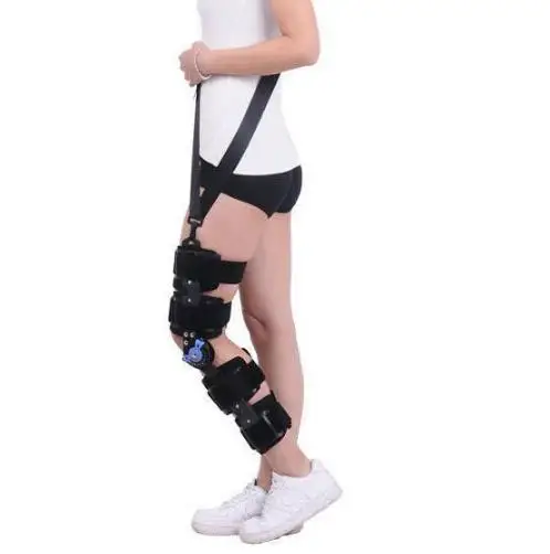 Knee Brace With Cool Postoperative fixation Of Genual Fracture Knee Joint Adjustable Medical Hinged Support Ligament Strain Knee Brace With Cool Postoperative fixation Of Genual Fracture Knee Joint Adjustable Medical Hinged Support Ligament Strain