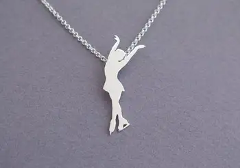 

Figure Skating Necklace - Ice Skate Necklace