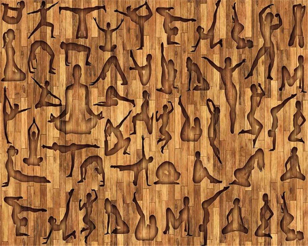 Beibehang пользовательские обои 3d фото фрески Фитнес Спорт Йога Досуг клубы