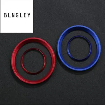 

4 pcs/lot Aluminium alloy A-pillar front round outlet Decorative cover stickers for Alfa romeo giulia 2017 car styling