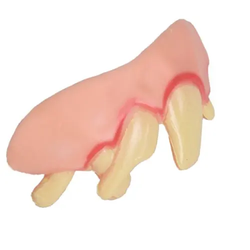 ABWE Лучшие продажи 10 шт. гаджет резиновый костюм вечерние уродливые кляп воспламененные сильно Изношенные поддельные зубы случайный DIY игрушка