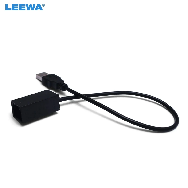 LEEWA 10 шт. AUX удлинитель USB Кабель-адаптер провод для Honda Civic/Jazz/CR-V/Accord/Коста/Одиссея