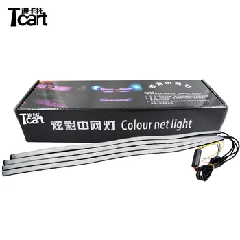 

Tcart 4x Car Front Grill Flash Strobe Emergency Warning Light 3 Flashing Auto Led Bulb Car Atmosphere Lamp For Mitsubishi Pajero