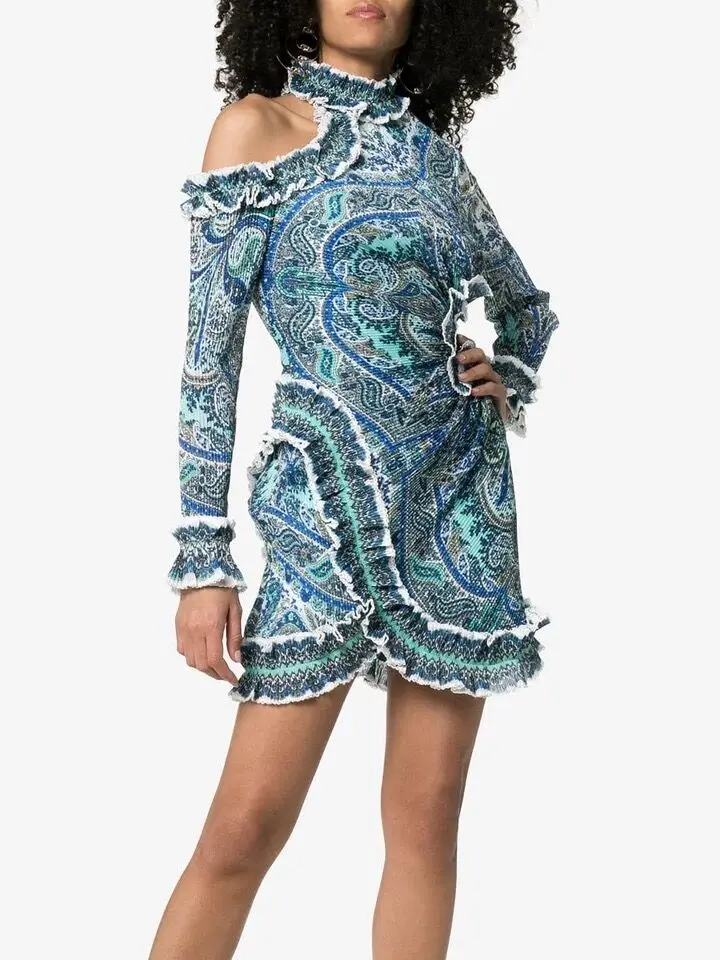 Высококачественное сексуальное открытое мини-платье, элегантное модное винтажное платье с принтом знаменитостей, облегающие вечерние платья