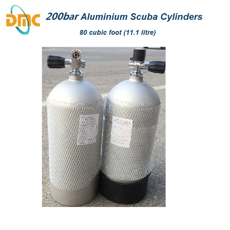 200bar 11L Aluminium scuba cylinders the aluminium 80 cubic foot (11.1