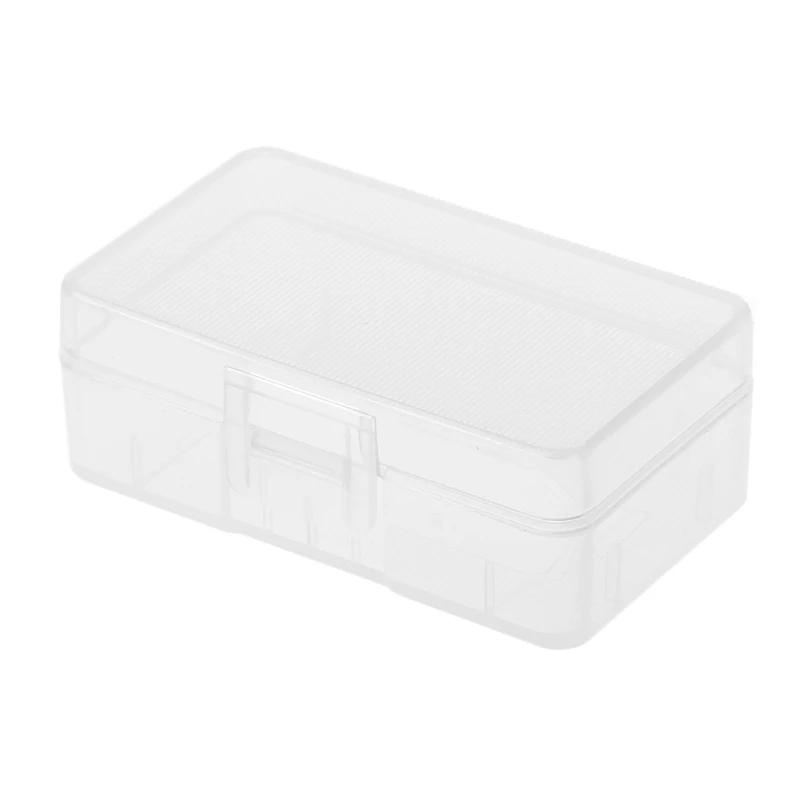 

New Mini Transparent Case Holder Storage Box For 1x 9V Battery Or 2x AA Batteries