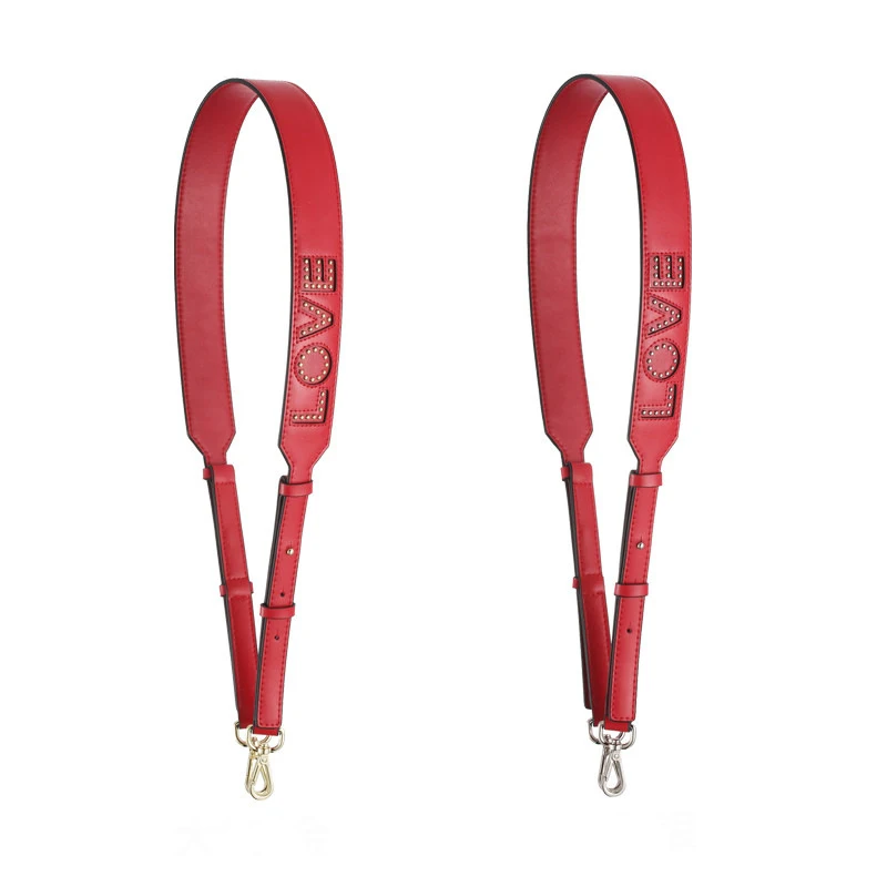 WDPOLO New Genuine Leather Women Bags Strap Width Letter Design Ladies Shoulder Bags Strap Adjust Gold Buckle Bag Belts C575