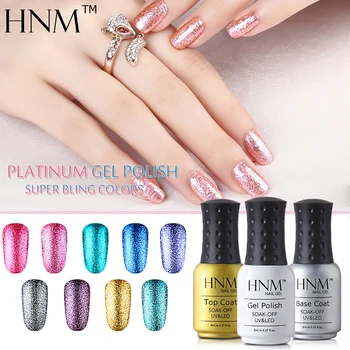 

HNM 34pcs/lot 8ML Super Bling Glitter Colors Gel Polish Set Hybrid Varnish GelLak Soak Off Semi Permanent Lacquer Nail Gel Kits