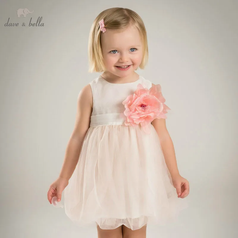 

Dave bella summer baby girl butterfly appliques dress birthday dress kids lolita clothes dress girls boutique dress DB3554-N