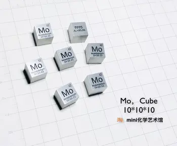 

Periodic phenotypic cubes of molybdenum with 10 mm edge length and 10.3 g Mo (> 99.95% molybdenum) weight