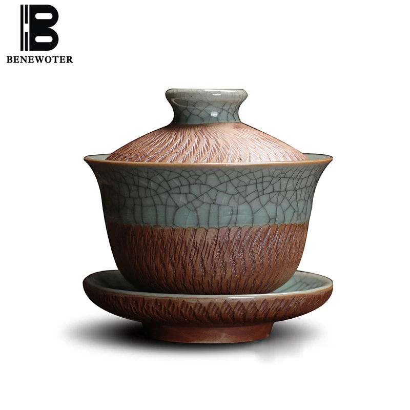 160 мл бутик Longquan Celadon Gaiwan чайный набор кунг фу китайские традиции Tureen чайная чаша
