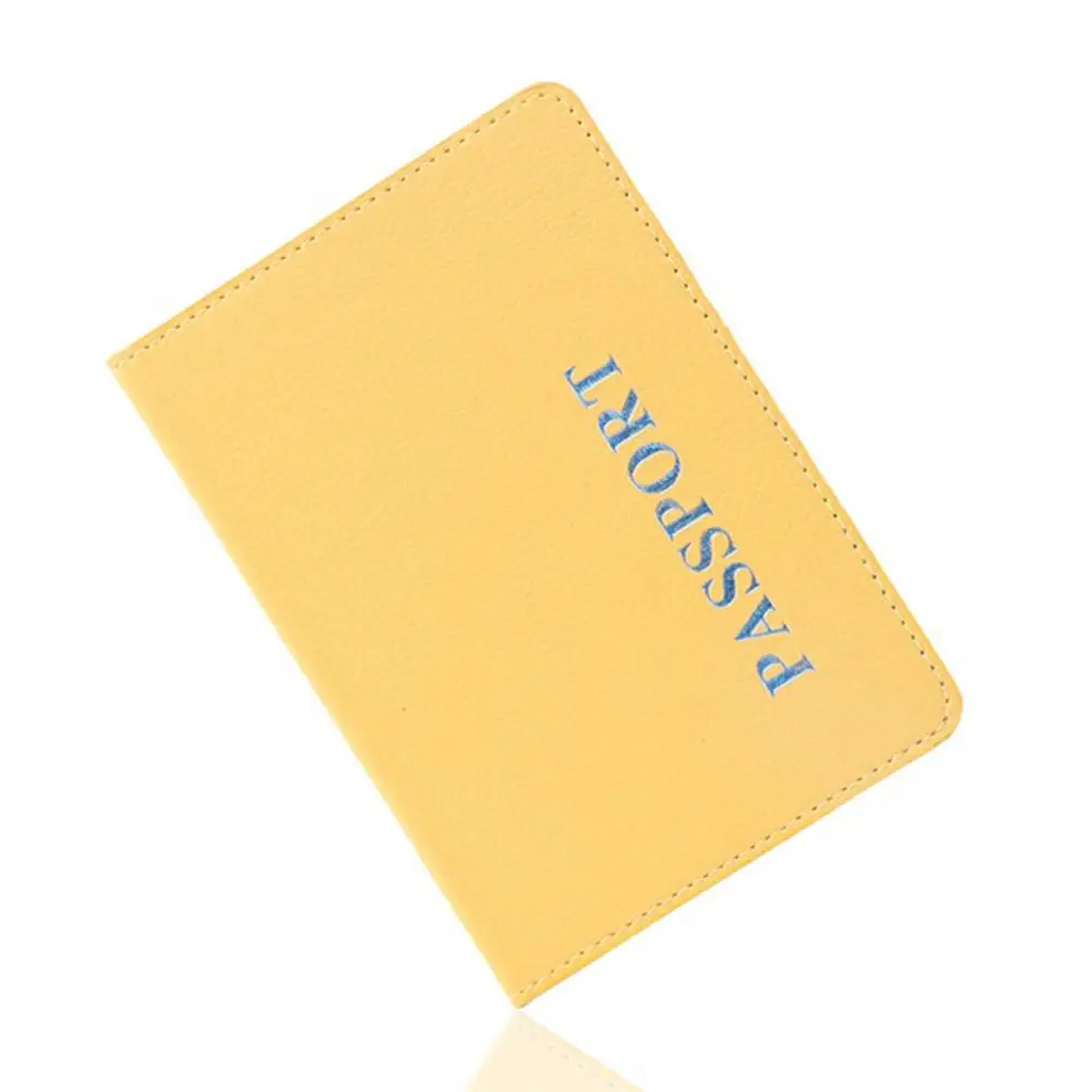 Peerless PU ID паспорт банк карты Примечание Holde паспорта бумажник для хранения билетов Обложка для паспорта сумка Клип стол держатель карты держатель Примечание - Цвет: Цвет: желтый