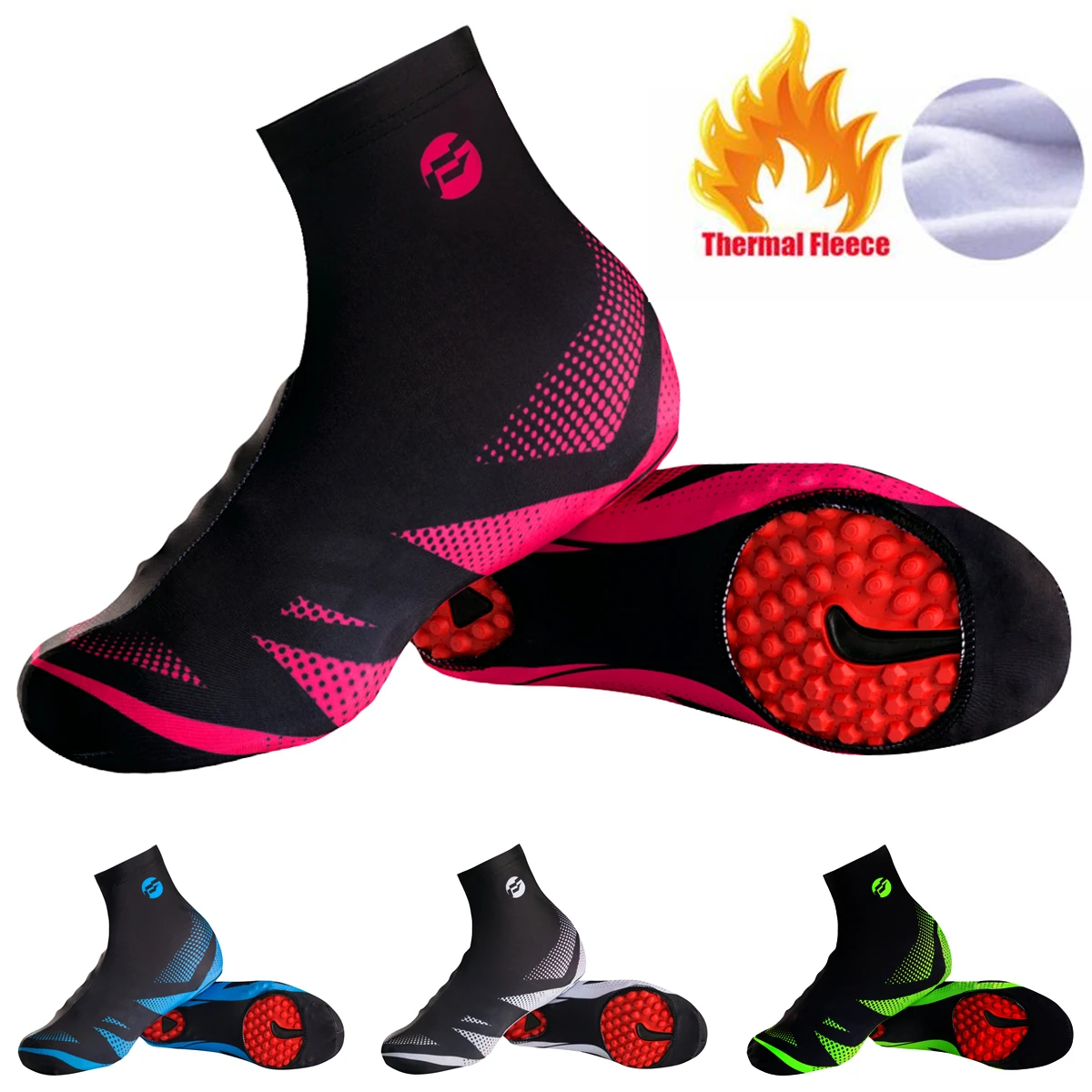 2018 Windproof dustproof Cycling Shoe Cover MTB Bicycle Overshoes Winter Thermal Fleece Road Racing Bike Shoes Cover Copriscarpe