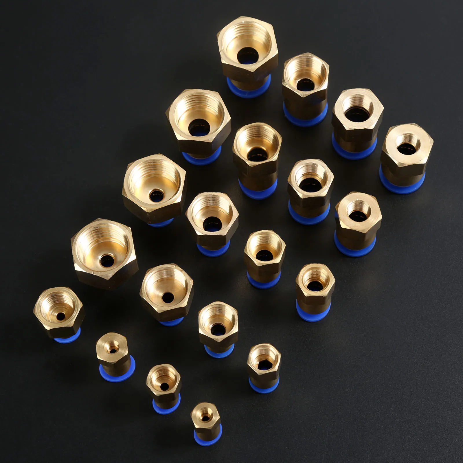 M5'' 1/8 'Ƈ/4'' 3/8 'Ƈ/2'' внутренняя резьба OD 4 6 8 10 12 мм Пневматический