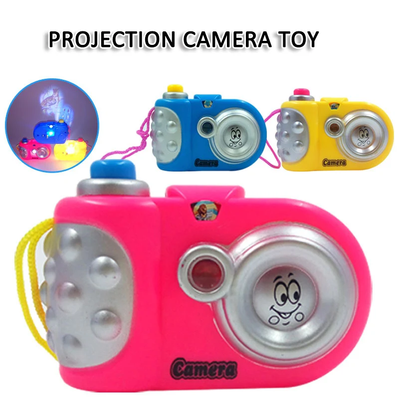 

Cartoon Projection Camera Toys for Kids LED Light Projection Nursery Children Educational Study Toys Baby Gift Brinquedos