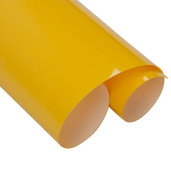 

Yellow flock heat transfer vinyl film Heat Press Machine Cutting Plotter Cutter T-shirt DIY Foil Film Iron On HTV Printing
