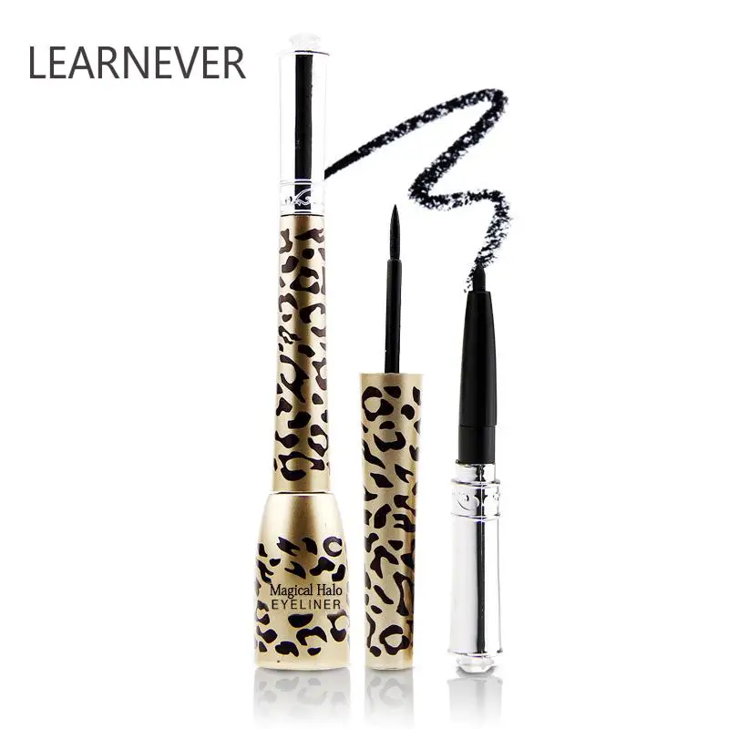 LEARNEVER 2pcs Waterproof Eyeliner Leopard Liquid Eyeliner+Eye Pencil Liquid Make Up Beauty Cosmetic Eye Liner Pencil Pen Makeup LEARNEVER 2pcs Waterproof Eyeliner Leopard Liquid Eyeliner+Eye Pencil Liquid Make Up Beauty Cosmetic Eye Liner Pencil Pen Makeup