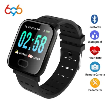 

696 LJL08 Smart Bracelet Men's Sport Fitness Tracker A6 Heart Rate Monitor Blood Pressure Call Reminder Wristband fo Android iOS