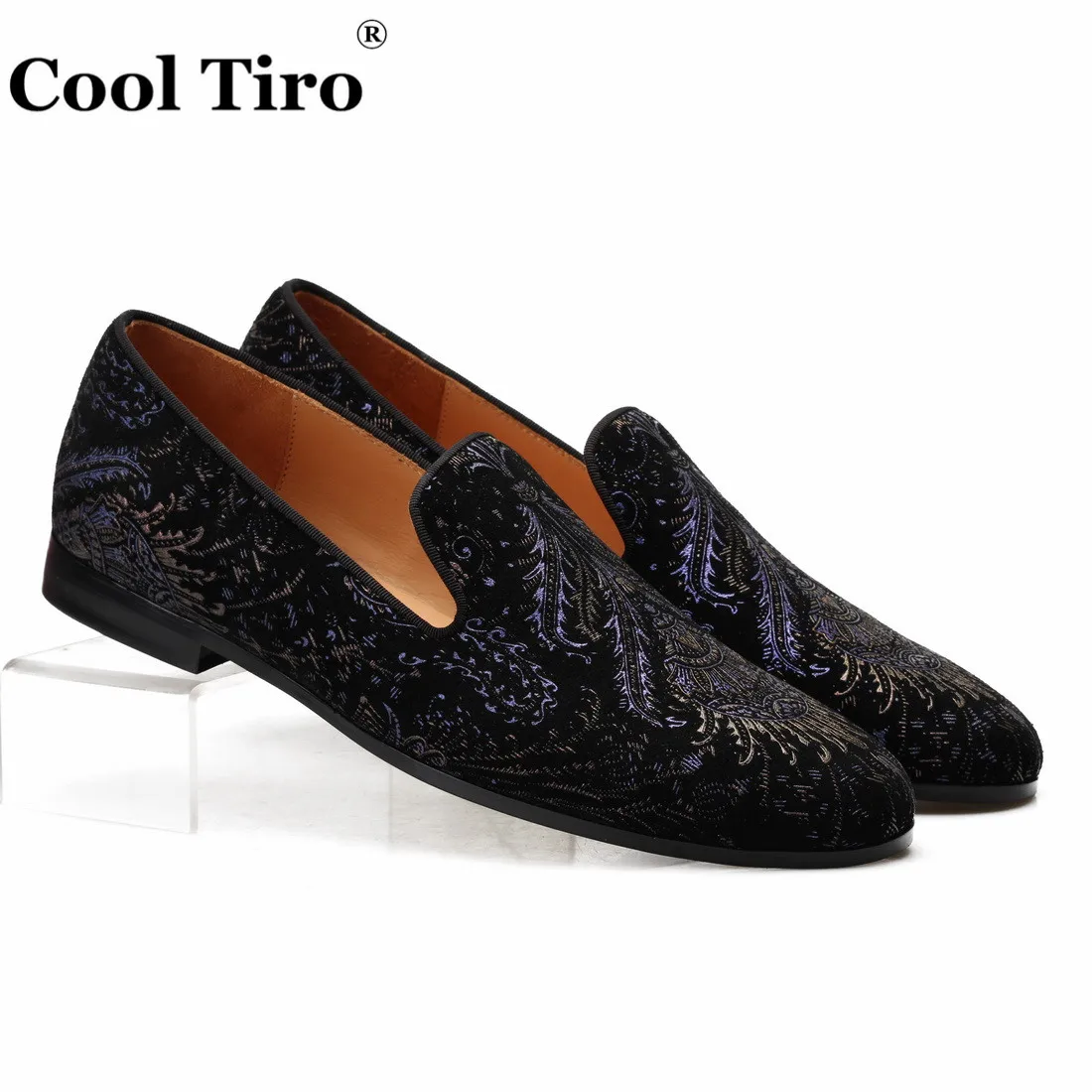 printing Men's Loafers With Tassels Flats (1)
