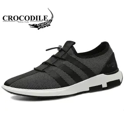Крокодил Для мужчин летних тренировок спортивная обувь для Для мужчин сетки ТПУ беговые кроссовки дышащая обувь мужские спортивные