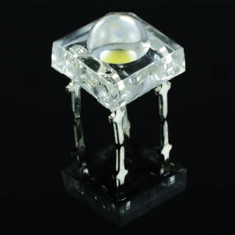 50Pcs 5mm Piranha LED Diode White Light Emitting Diodes Piranha LEDs 5