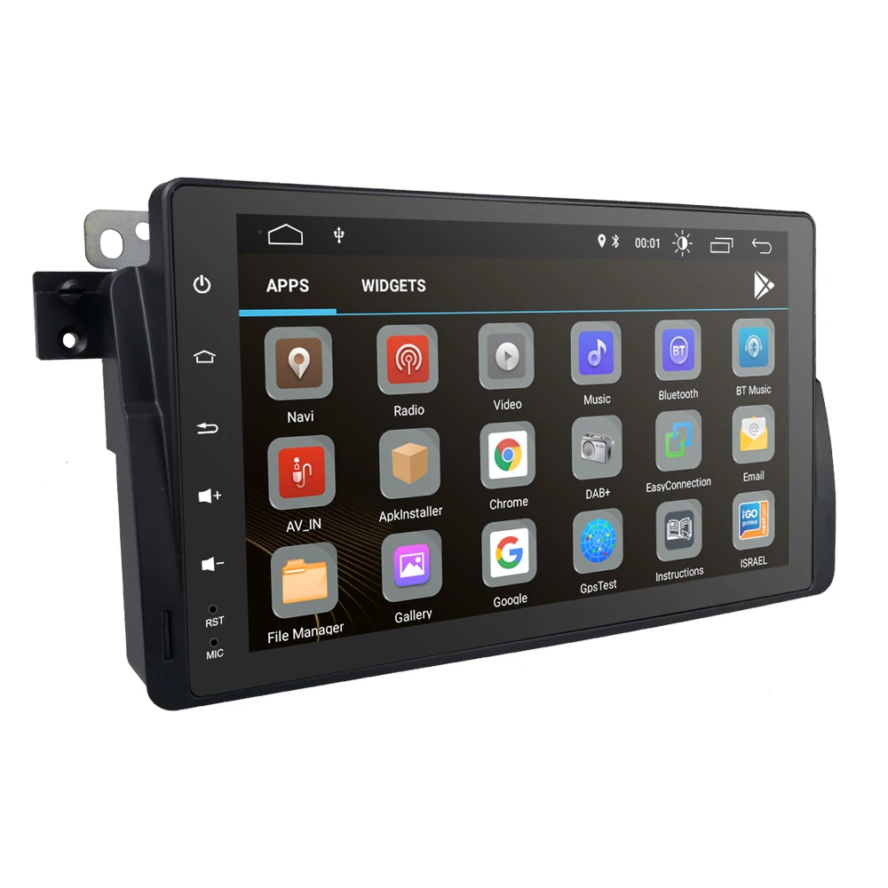 Clearance 2G RAM Quad core  9" Android 9.0 Car GPS stereo for BMW E46 M3 Rover 75 MG ZT 1998-2005 TPMS RDS Steel wheel control RDS Camera 4