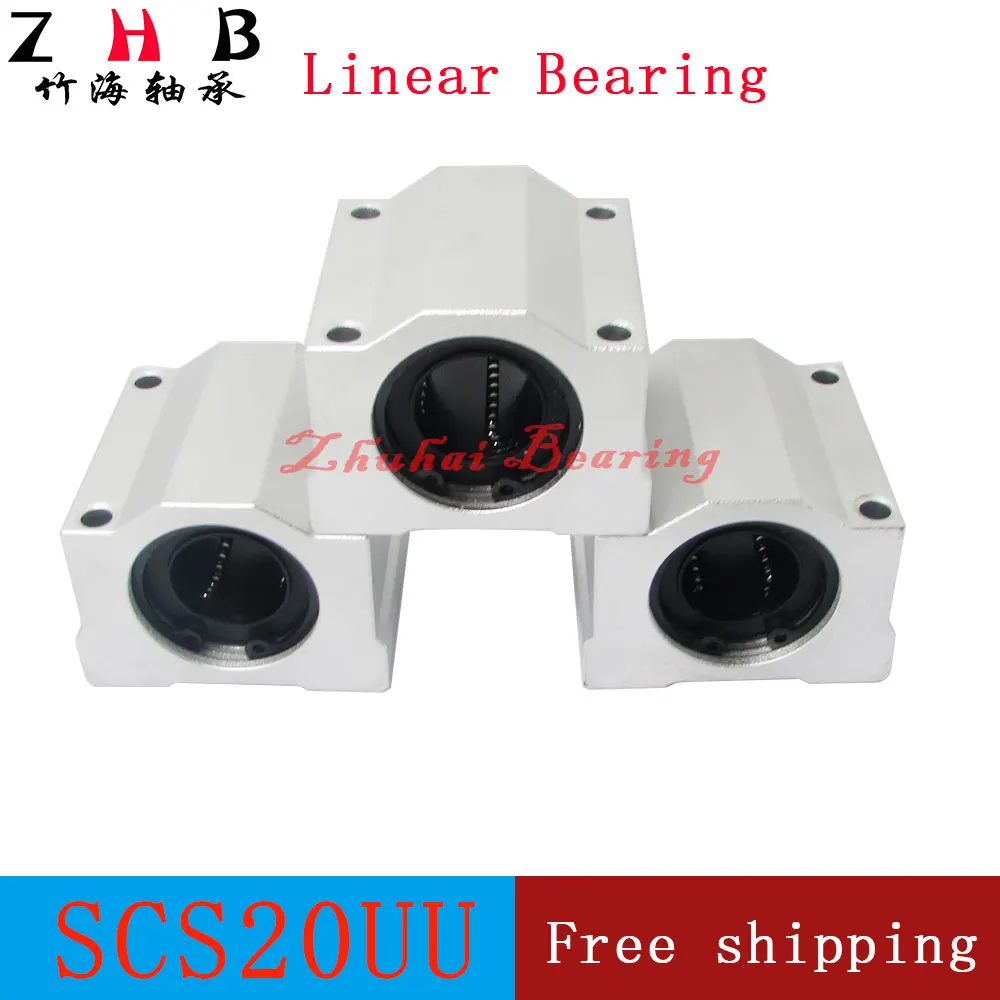 

Wholesale for 40pcs SC20UU SCS20UU 20mm linear shaft ball bearing slide pellow block linear bearing for CNC parts