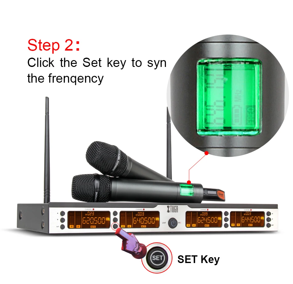 XTUGA SKM4000 4*100 канал Беспроводная система микрофонов UHF караоке система четыре ручные или поясные сцены домашние Вечерние