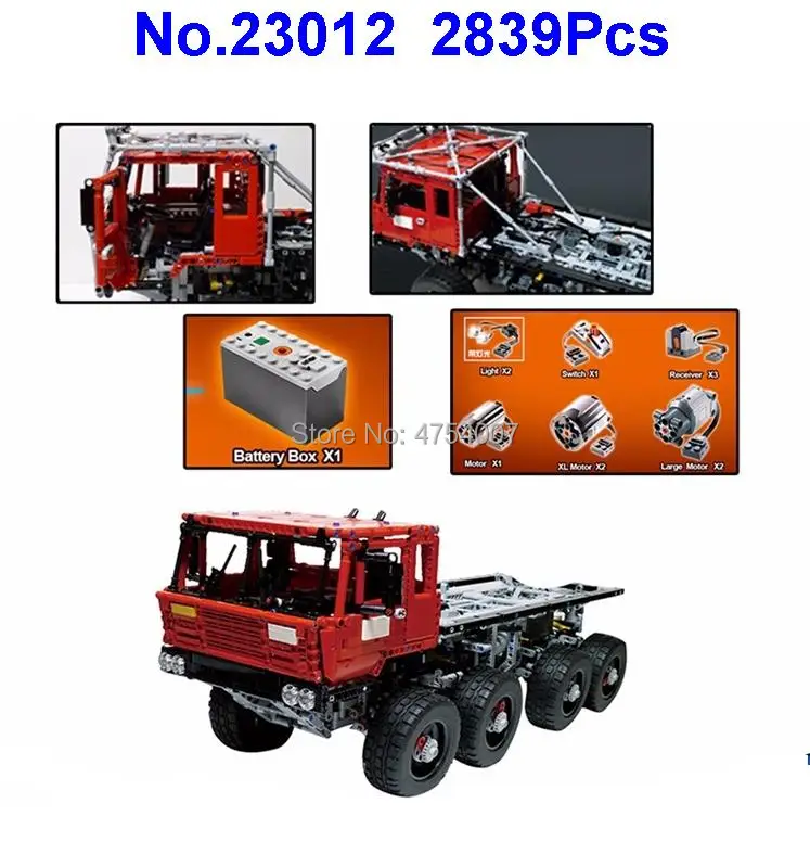 2839pcs moc technic truck car remote control rc electric building blocks Toy
