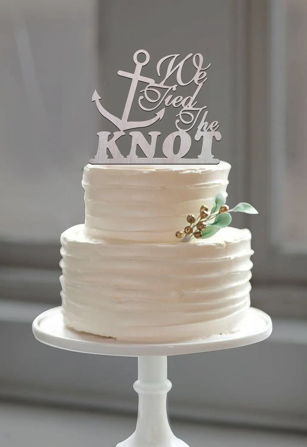 Beach Wedding di Ancoraggio Cake Topper "Legato il Nodo" Quote per