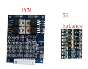 5S 20A lipo литий-полимерный BMS/PCM/PCB плата защиты батареи для 5 пакетов 18650 литий-ионный аккумулятор - Цвет: with balance board