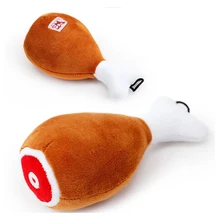 Pet Dog Toys Chicken Leg Plush Dog Squeak Toys Pet Training Supplies For ChihuahuaYorkshire Mini Size Dog