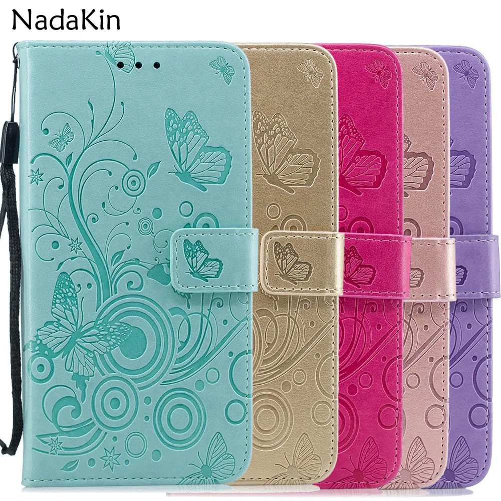 

Flip Book Case Cover Shell for Samsung Galaxy A10 A20 A30 A40 A50 A70 A20E M10 M20 M30 WIth Luxury Butterfly Embossed Texture