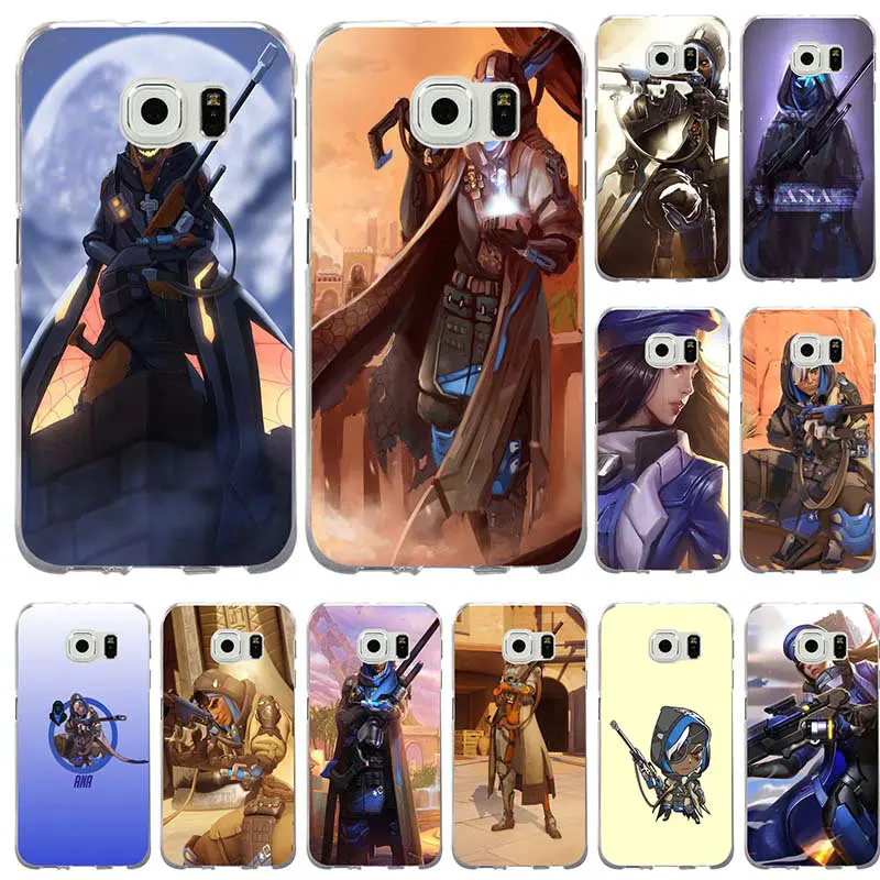 Для samsung Galaxy Note 3 4 5 8 S3 S4 S5 мини S6 S7 S8 S9 Edge Plus On5 On7 основа чехлы Телефон Ana Overwatchs герой