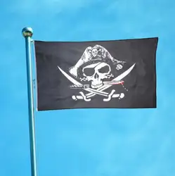 Мертвеца сундук пиратский флаг tricorner корабль Баннер Вымпел Новый Веселый Роджер Dead 3x5Ft Хэллоуин привидениями Крытый Открытый украшения
