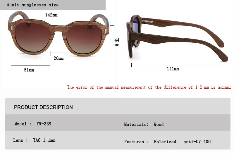 Новые Мужские поляризационные солнцезащитные очки в ретро-стиле для мужчин и женщин натуральный bambo деревянные солнцезащитные очки ручной работы UV400: очки с футляром Gafas de sol