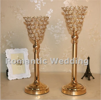 

Free shipment 10PCS/lots crystal candle holder centerpiece for Wedding decorations event products party decorations