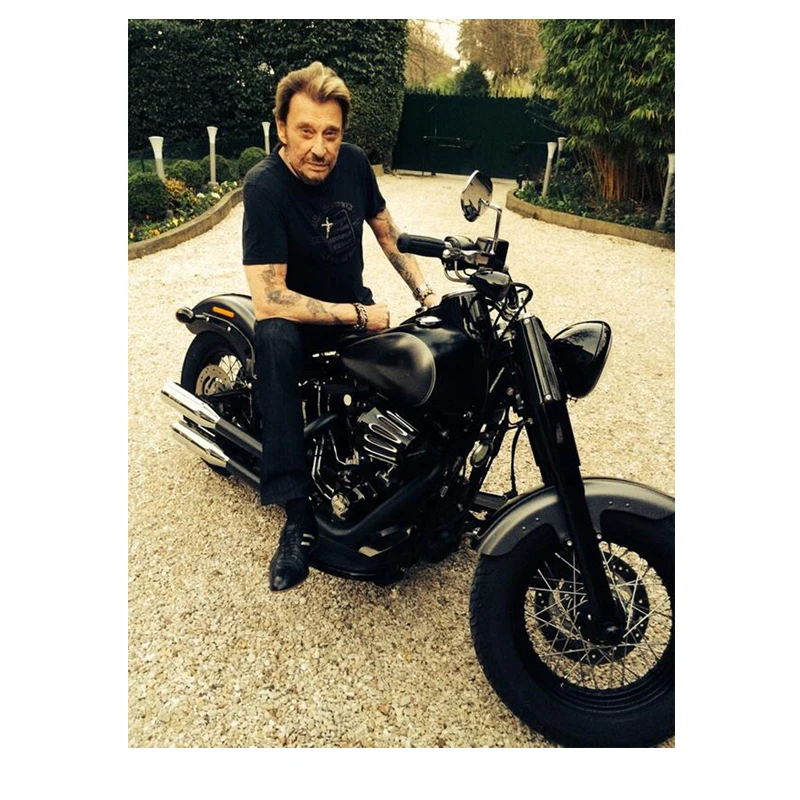 

5d DIY Diamond Painting Johnny Hallyday motor 5D Diamond Embroidery Stitch Cross,almaznaya,rhinestone Needleworks Decor JS2441