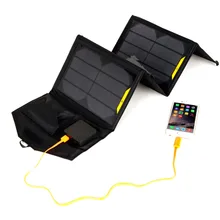 Portable folding 5V 15W double USB port solar charger mobile phone power MP3 MP4 GPS Camera Game solar panels Outdoor Charging