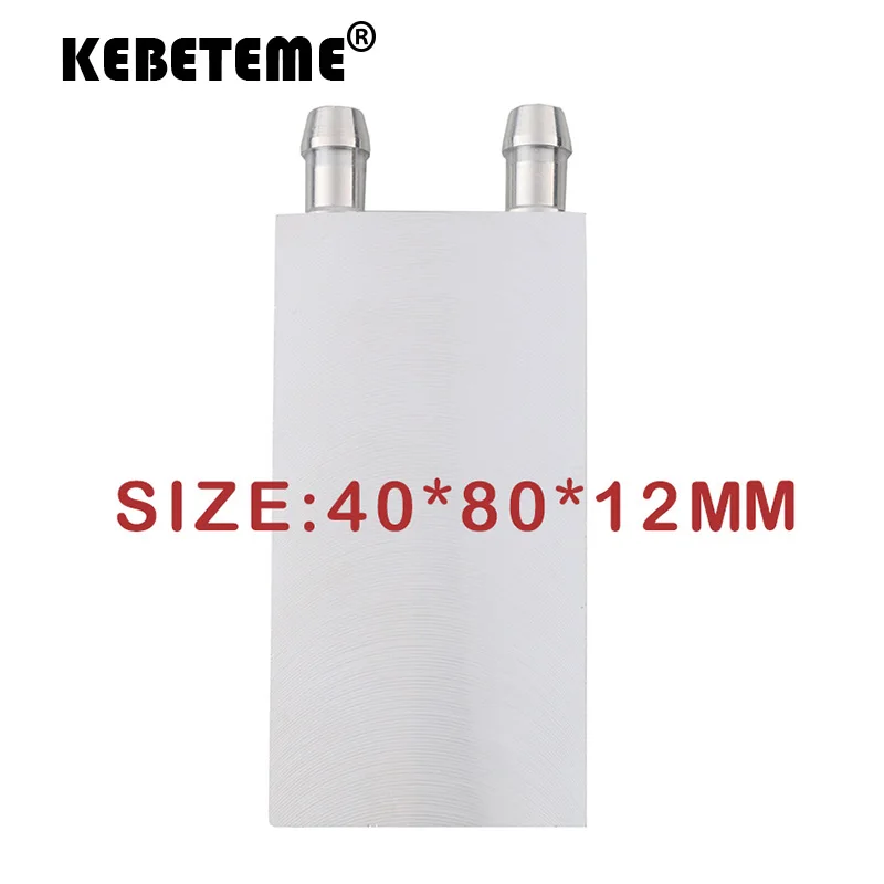 Aluminum Water Cooling Block Heat Sink System 40x80x12mm For PC Laptop CPU aluminum heatsink radiator