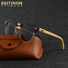 KEITHION Brand Design Sunglasses women Polarized Vintage Round Bamboo Leg Color Eyewear Female Male sun glasses Uv400 KEITHION Brand Design Sunglasses women Polarized Vintage Round Bamboo Leg Color Eyewear Female Male sun glasses Uv400