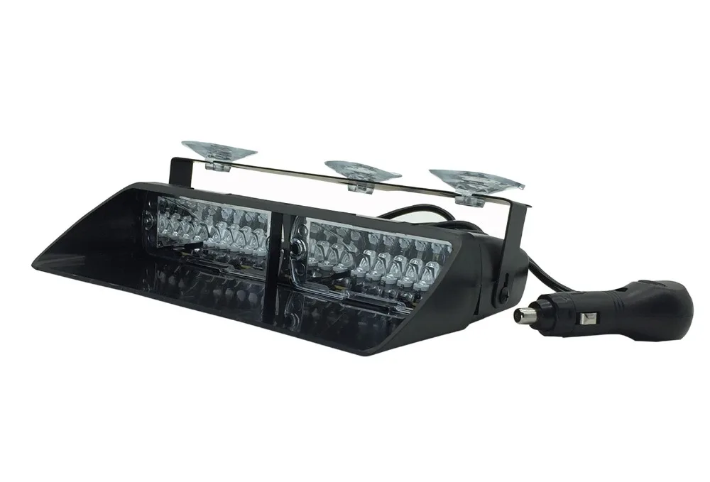 Aviso de Emergência Modos de Luzes de Sinalização Sinalização de Segurança 16 Led Vermelho e azul e amarelo 12 v Car Polícia Strobe Traço Flash Luz Lâmpada 18 Piscando de Segurança 3 16 LED VermelhoAzulAmarelo 12 v Car Polícia