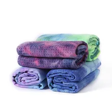 Галстук из мягкой ткани окрашенная полотенце для йоги, занятий спортом и путешествий; Фитнес упражнения Коврик для йоги, пилатеса крышка Полотенца Одеяло Non-slip спортивные Полотенца 183x63 см