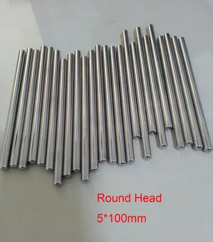 

Customized 5*100mm One End Round Head Grade A Quality SS304 Stainless Steel Thermocouple Protection Pipe fittings 50 pcs / lot