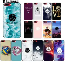 Yinuoda я люблю волейбол Coque основа чехол для телефона для Apple iPhone 8 7 6 6 S Plus X XS Макс 5 5S SE XR мобильных случаях
