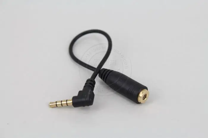 3.5MM Male To Female 90 Degree Right Angled Aux Audio Cable Line 3.5MM Male To Female 90 Degree Right Angled Aux Audio Cable Line