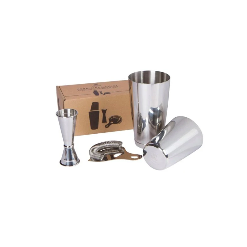 

800ml Stainless Steel Bar Shaker Tool Set Boston Cocktail Shaker Bar Set Cocktail Kit